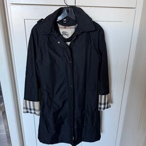Burberry London Black Trench coat  size 4 US